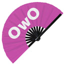 OwO Bamboo Hand Fan
