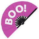 Boo! Bamboo hand fan