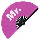 Mr. Wedding Bamboo Hand Fan