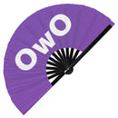 OwO Bamboo Hand Fan