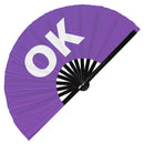 Ok Bamboo Hand Fan