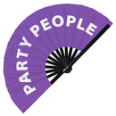 Party People Bamboo Hand Fan