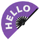 Hello Bamboo Hand Fan