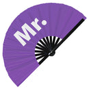Mr. Wedding Bamboo Hand Fan