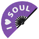 I Love Soul Bamboo Hand Fan
