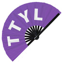 TTYL Bamboo Foldable Hand Fan
