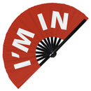 I'm In Bamboo Hand Fan