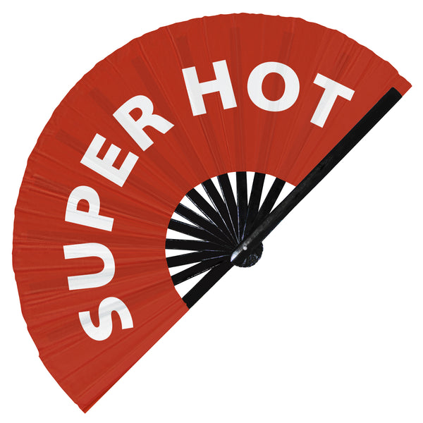 Super Hot hand fan foldable bamboo circuit hand fan funny gag words expressions statement gifts Festival accessories Rave handheld Circuit event fan Clack fans