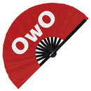 OwO Bamboo Hand Fan