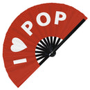 I Love Pop Bamboo Hand Fan