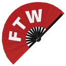 FTW Bamboo Hand Fan