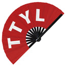 TTYL Bamboo Foldable Hand Fan