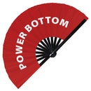 Power Bottom Bamboo Hand Fan