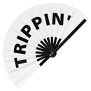 Trippin' Bamboo Hand Fan