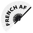 French AF Bamboo Hand Fan