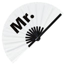 Mr. Wedding Bamboo Hand Fan