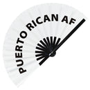 Puerto Rican AF Bamboo Hand Fan