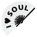 I Love Soul Bamboo Hand Fan