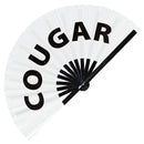 Cougar Bamboo Hand Fan