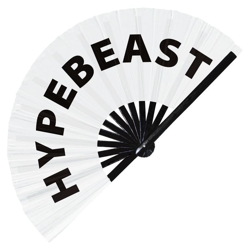 Hypebeast hand fan foldable bamboo circuit rave hand fans Slang Words Fan outfit party gear gifts music festival rave accessories