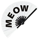 Meow Bamboo Hand Fan