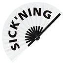 Sick'ning Bamboo Hand Fan