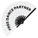 Free Dance Partner Bamboo Hand Fan