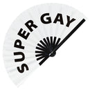 Super Gay Bamboo Hand Fan