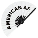 American AF Bamboo Hand Fan