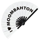 I Love Moombahton Bamboo Hand Fan