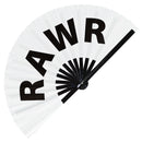 Rawr Bamboo Hand Fan