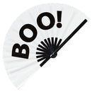 Boo! Bamboo hand fan