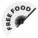 Free Food Bamboo Hand Fan