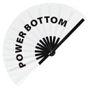 Power Bottom Bamboo Hand Fan