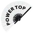 Power Top Bamboo Hand Fan