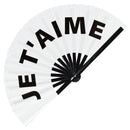 Je t'aime Bamboo Hand Fan
