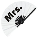 Mrs. Wedding Bamboo Hand Fan