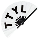TTYL Bamboo Foldable Hand Fan