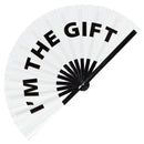 I'm The Gift Bamboo Hand Fan