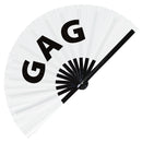Gag Bamboo Hand Fan