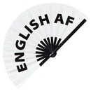 English AF Bamboo Hand Fan