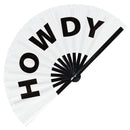 Howdy Bamboo Hand Fan