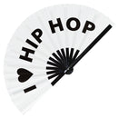I Love Hip Hop Bamboo Hand Fan