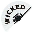 Wicked Foldable Bamboo hand fan