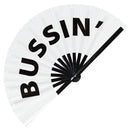 Bussin' Bamboo hand fan