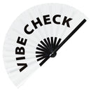 Vibe Check Foldable Bamboo Hand Fan