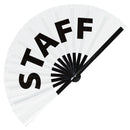 Staff Bamboo Hand Fan