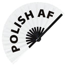 Polish AF Bamboo Hand Fan