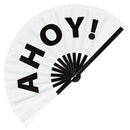 Ahoy! Bamboo Hand Fan