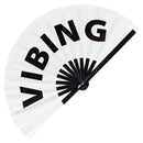 Vibing Foldable Bamboo Hand Fan